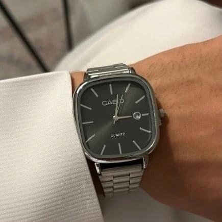 Casio silver Classic Rectangular Design