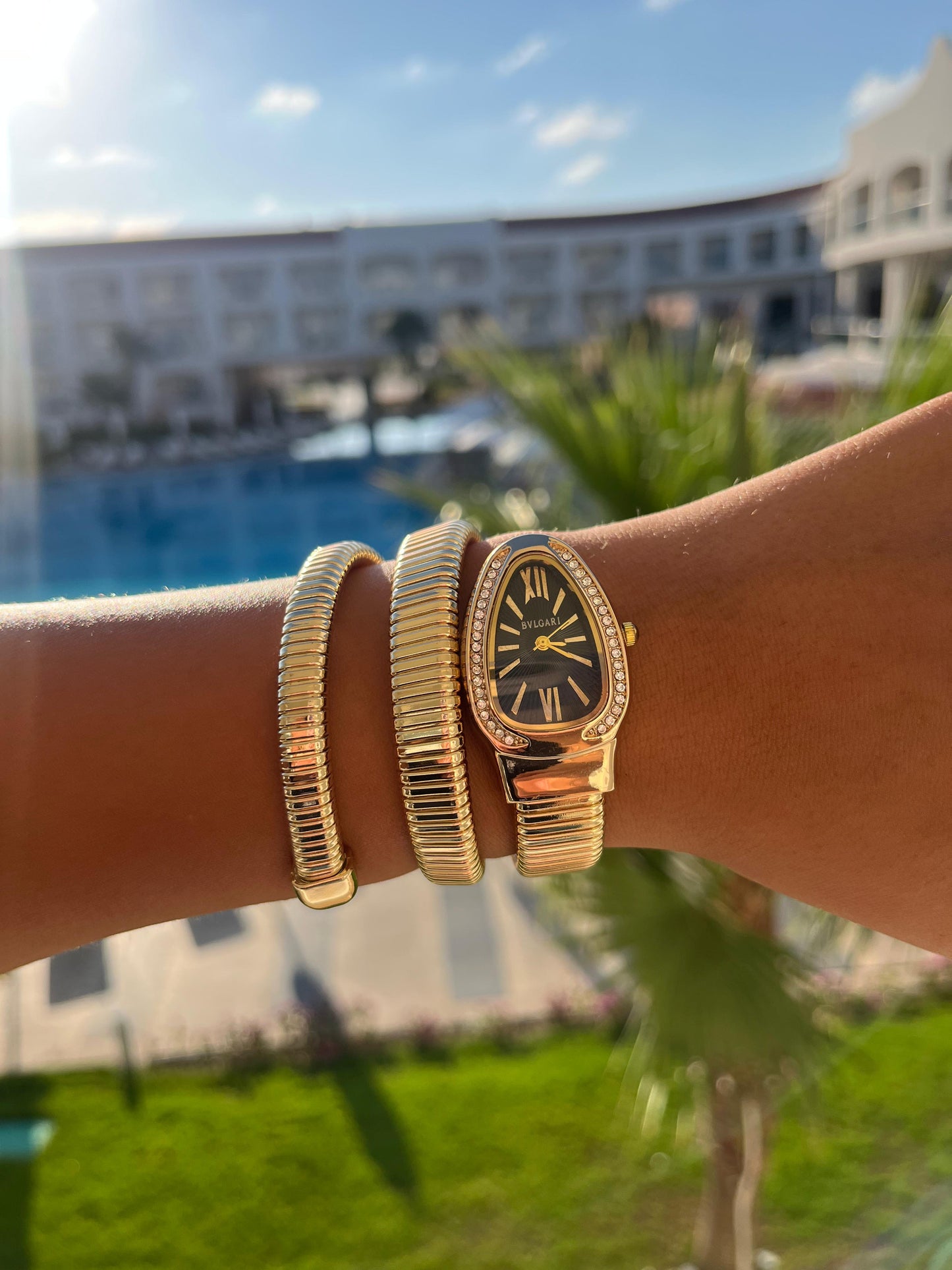 Bulgari spiral watch